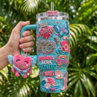 Latin Pop Tropical Aurora 40oz Tumbler