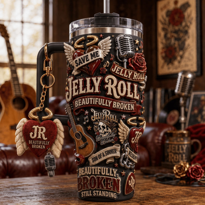 Broken Rose Country Glam 40oz Tumbler