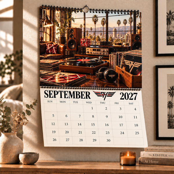 California Stadium Rock 2027 Wall Calendar - On Wall