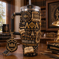 Black and Gold Brotherhood Starry 40oz Tumbler