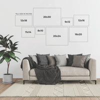 Whimsical Starry Night Village Printable Wall Art | Digital Download | Horizontal Printable Home Decor