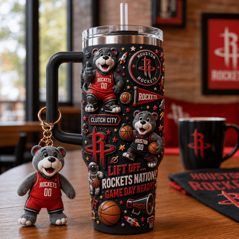 Houston Basketball Glam 40oz Tumbler