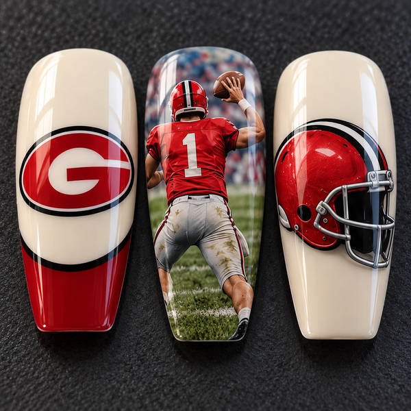 Athens Football Fan Press On Nails - Detail 2