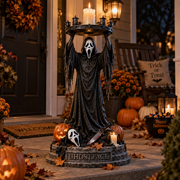 Hooded Caller Candle Holder - Detail
