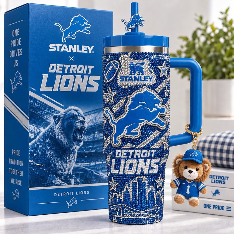 Detroit Football Gilded 40oz Tumbler