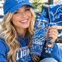 Detroit Football Gilded 40oz Tumbler