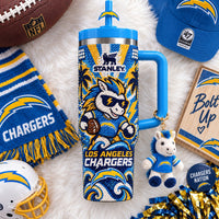 Los Angeles Bolt Football Luxe 40oz Tumbler