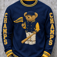 Milwaukee Cozy Waffle Baseball Long Sleeve Tee