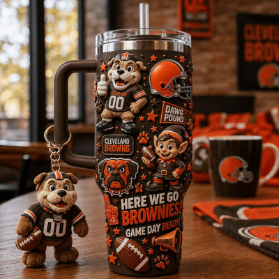 Cleveland Football Bling 40oz Tumbler