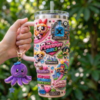Super Girl Trio Cartoon Starry 40oz Tumbler