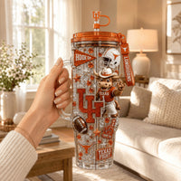 Texas Longhorn Football Starry 40oz Tumbler