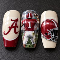 Tuscaloosa Football Fan Press On Nails
