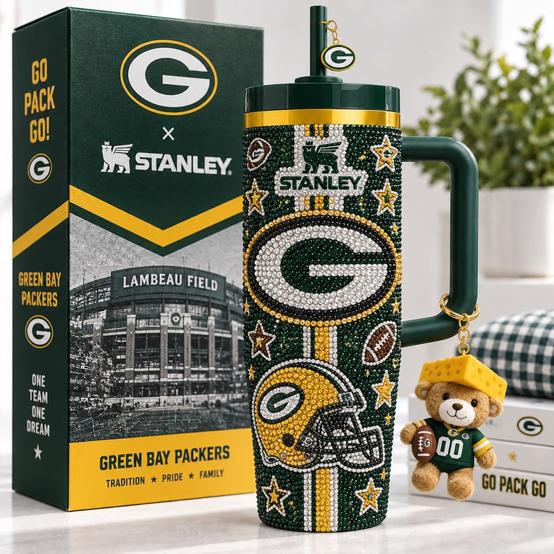 Green Bay Football Dazzle 40oz Tumbler