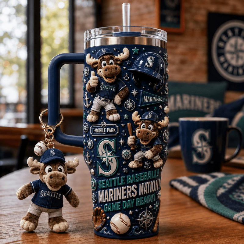 Seattle Baseball Gilded 40oz Tumbler
