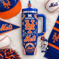 New York Baseball Fan Rhinestone 40oz Tumbler