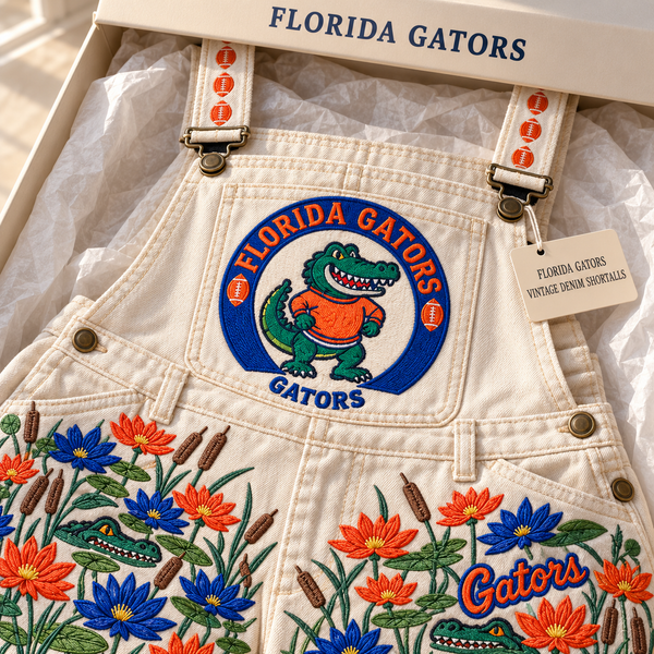 Gainesville Water Lily Shortalls - Detail