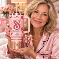 Pink Glam Angel Rhinestone 40oz Tumbler