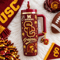 USC Trojan Football Gilded 40oz Tumbler