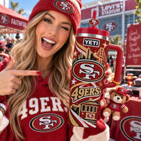 San Francisco Football Glam 40oz Tumbler