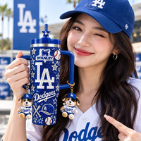 LA Dodger Baseball Starry 40oz Tumbler