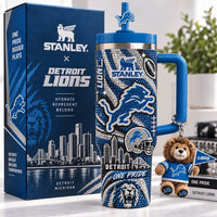 Detroit Football Luxe 40oz Tumbler