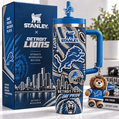 Detroit Football Luxe 40oz Tumbler