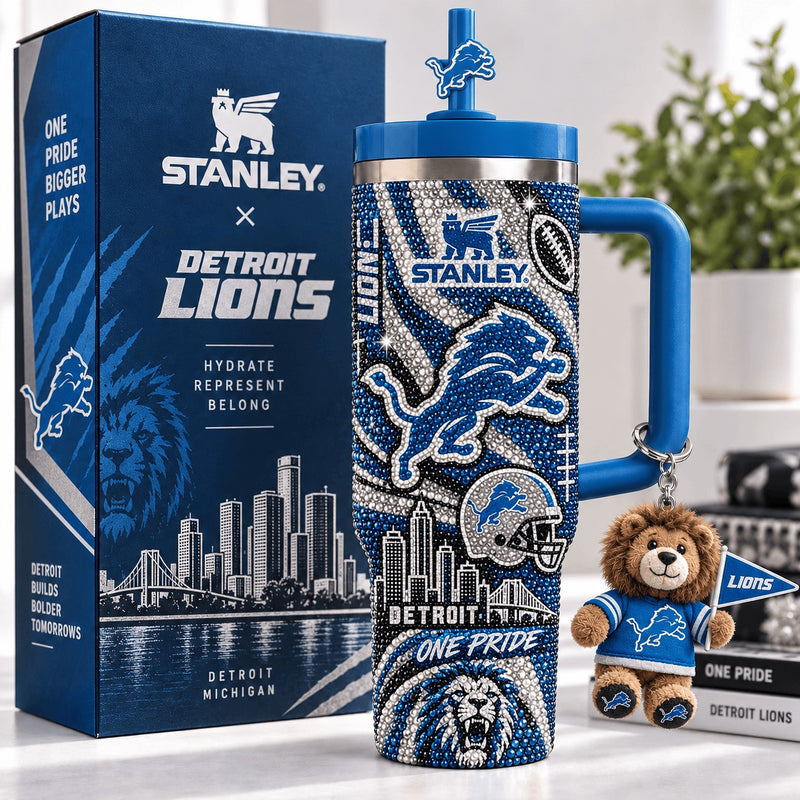 Detroit Football Luxe 40oz Tumbler