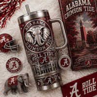 Tuscaloosa Crimson Bling 40oz Tumbler