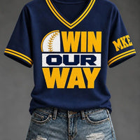 Milwaukee City Script Baseball T-Shirt