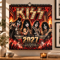 Face Paint Rock Legends 2027 Wall Calendar