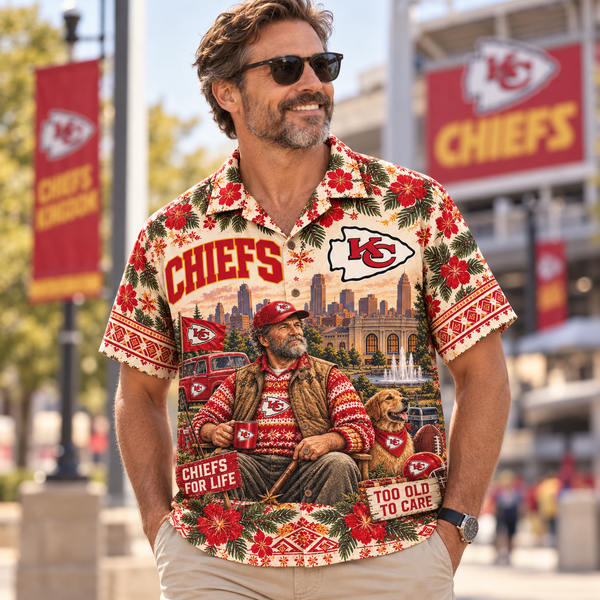 Kansas City For Life Hawaiian Shirt - Detail