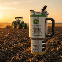 Green Farmer Elite Tractor Tumbler With Handle
