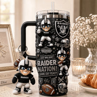 Las Vegas Raider Football Dazzle 40oz Tumbler