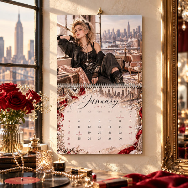 A Fashion Evolution 2027 Wall Calendar - Mockup