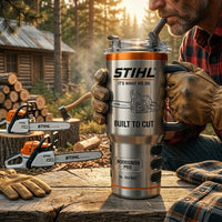 Chainsaw Logging Crew Tumbler With Handle