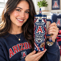 Tucson Wildcat Football Glam 40oz Tumbler