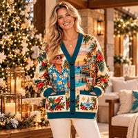Island Beach Christmas Cardigan