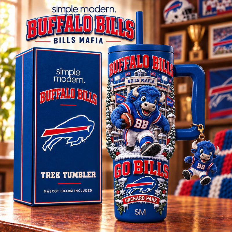 Buffalo Football Dazzle 40oz Tumbler