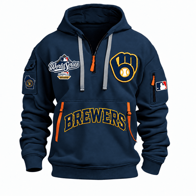 Milwaukee Baseball Half Zip Hoodie