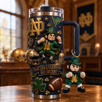 South Bend Irish Football Luxe 40oz Tumbler