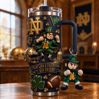South Bend Irish Football Luxe 40oz Tumbler