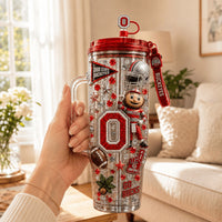 Columbus Buckeye Football Bling 40oz Tumbler