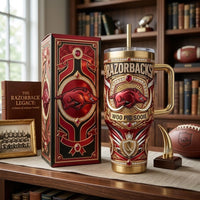 Arkansas Gridiron Glam 40oz Tumbler
