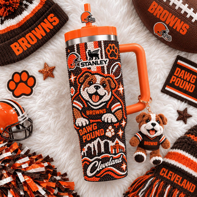Cleveland Football Jewel 40oz Tumbler
