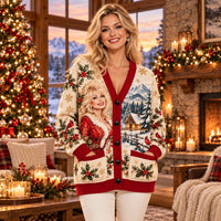 Smoky Mountain Country Christmas Cardigan
