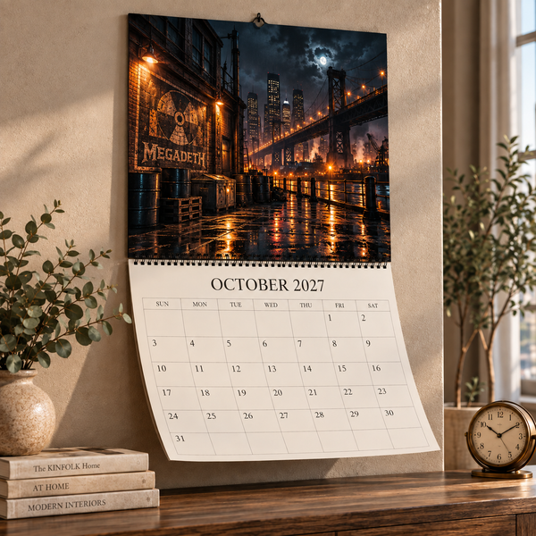 Industrial Thrash Metal 2027 Wall Calendar - On Wall