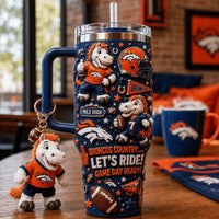 Denver Football Bling 40oz Tumbler