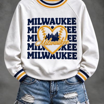 Milwaukee Heart Spirit Baseball Sweatshirt
