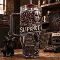 Masked Metal Nine Jewel 40oz Tumbler