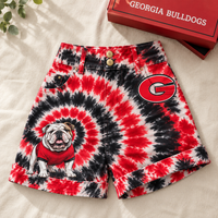 Athens Tie-Dye Spiral Cuffed Shorts